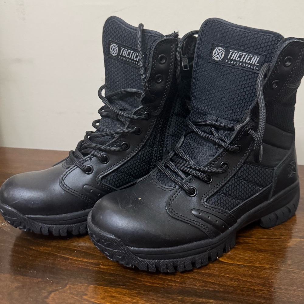 Tactical Performance Black Combat Boots Women's 6.5